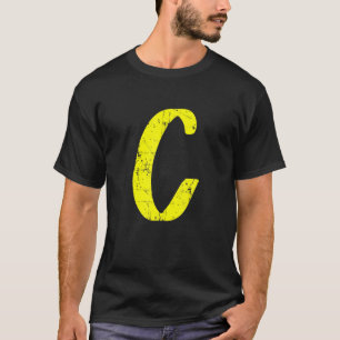 Monogram för brev C med ursprungligt kapital T Shirt