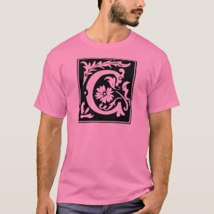 Monogram för brev C Tee