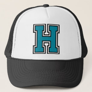 Monogram för brev "H" Truckerkeps