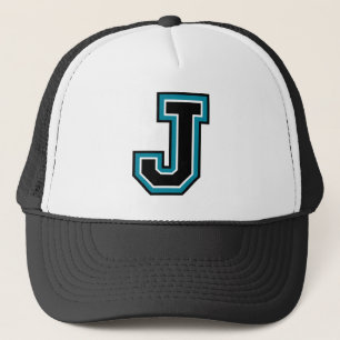 Monogram för brev "J" Truckerkeps