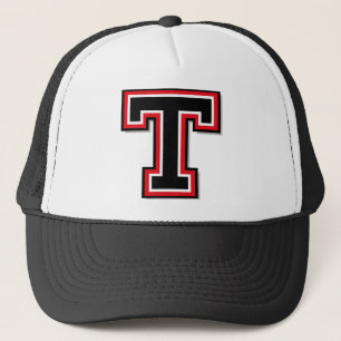 Monogram för brev "T" Truckerkeps
