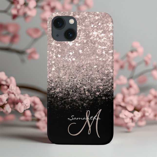 Monogram för chic Guld och svart (Skapare uppladdad)