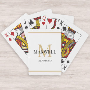 Monogram för den minimalistiska Anpassningsbarna G Casinokort