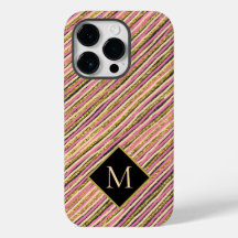 Monogram för det moderna Randen guld Glitter