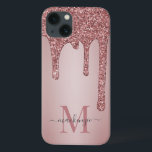 Monogram för drivrutiner i Luxury Ro Guld Gnistra<br><div class="desc">Girly Ro Guld Gnistra Glitter driver Monogram Cell Phone Case med mode faux  rosa/ro guld glitter på chic på anpassningsbarnas bakgrund med namnens monogram och . Du är lyx,  så din mobila borde också vara! Kontakta oss på cedarandstring@gmail.com om du behöver hjälp med designen eller matchande produkter.</div>