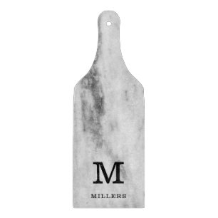 Monogram för efternamn för Personlig Marble Mön