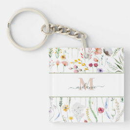 Monogram för eget namn för Boho Wildblommor