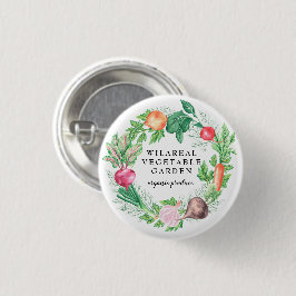 monogram för ekologisk trädgårdsodling knapp