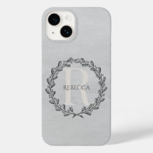 Monogram för elegant GRÅTT