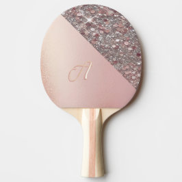 Monogram för elegant Guld Pingisracket