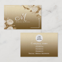 Monogram för elegant Guld