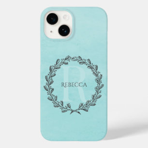 Monogram för elegant Teal
