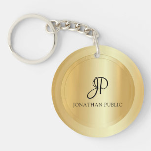 Monogram för Eleganten Faux Guld