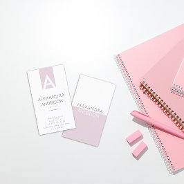 Monogram för elegantens Professionell - minimalt Visitkort