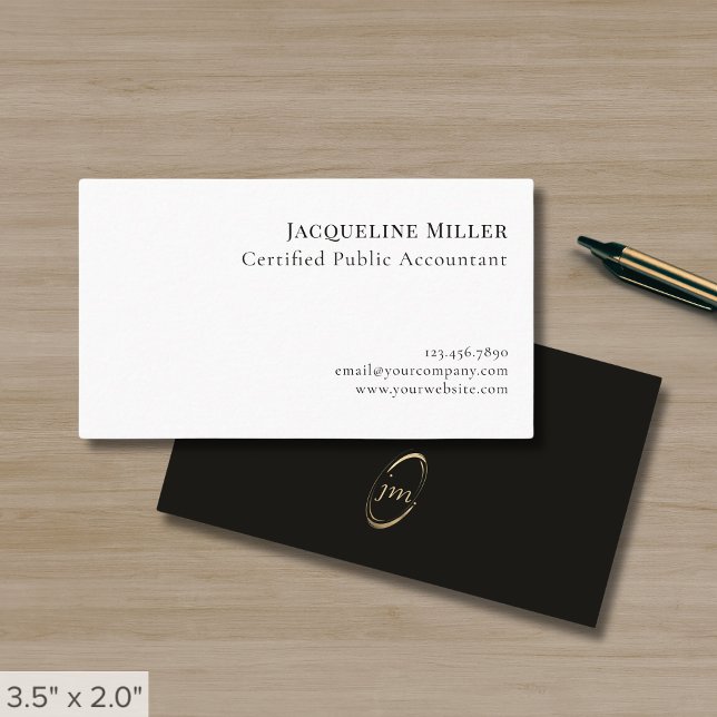 Monogram för enkel Elegant av Professionell Visitkort (Skapare uppladdad)