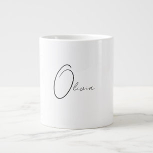 Monogram för enkel Elegant i personlig Classy Jumbo Mugg