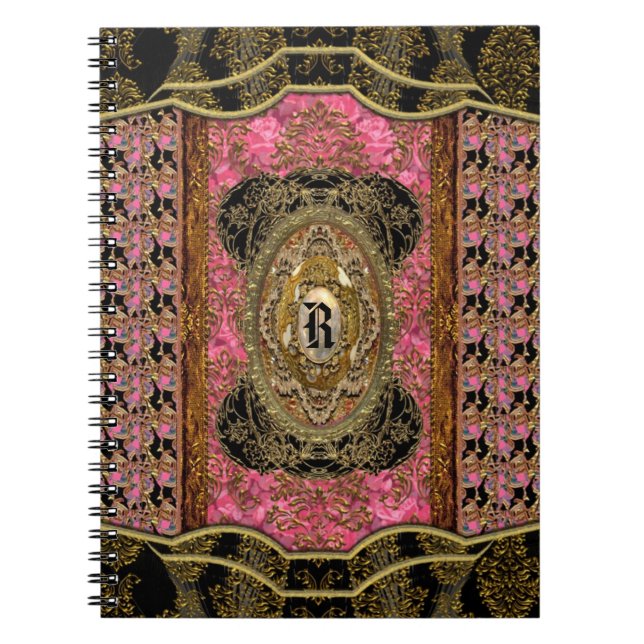 Monogram för Evangelinae elegantcoola Anteckningsbok (Framsidan)