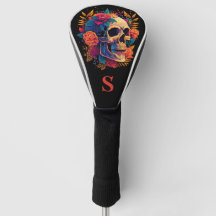 Monogram för färglös gotiic Ro Sugar Skull