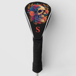 Monogram för färglös gotiic Ro Sugar Skull