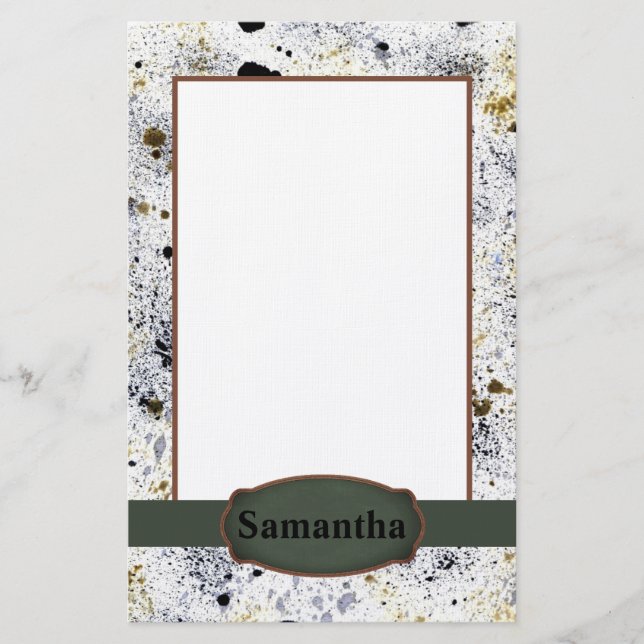 Monogram för färgplatter brevpapper (Framsida)