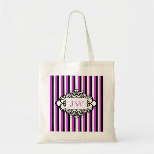 Monogram för godisrandvintage tygkasse