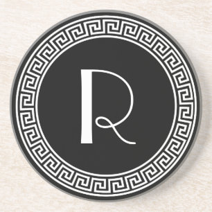 Monogram för greknyckeldesign underlägg