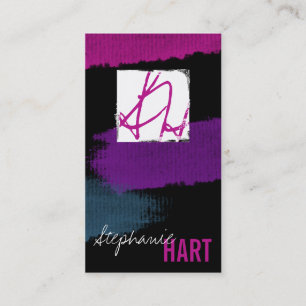 Monogram för Grunge för visitkort för