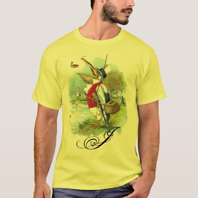 MONOGRAM FÖR HERR PELIKANFISKE TEE SHIRT (Framsida)