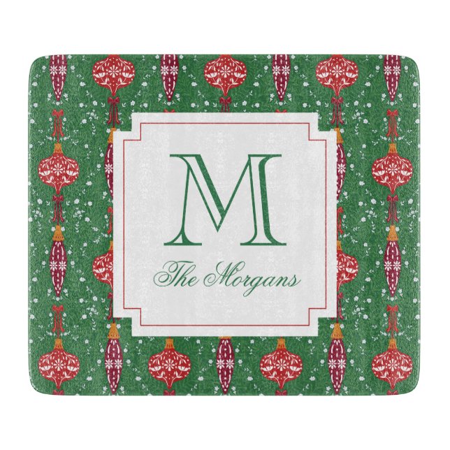 Monogram för julprydnader (Framsidan)