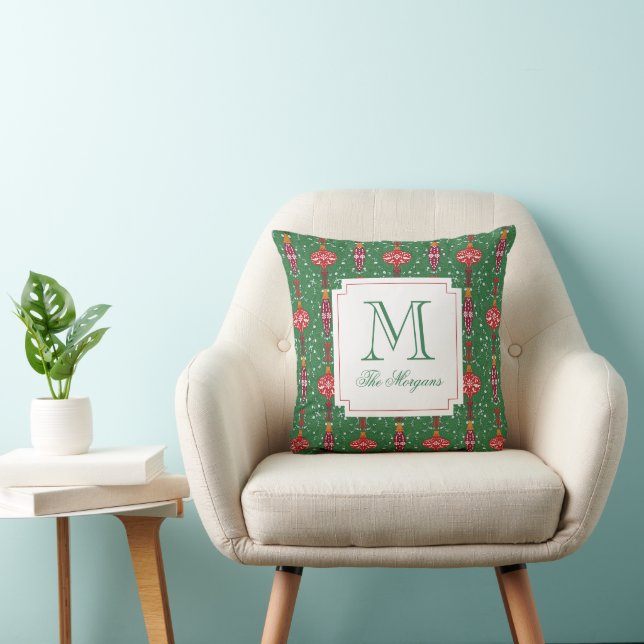 Monogram för julprydnader kudde (Stol)