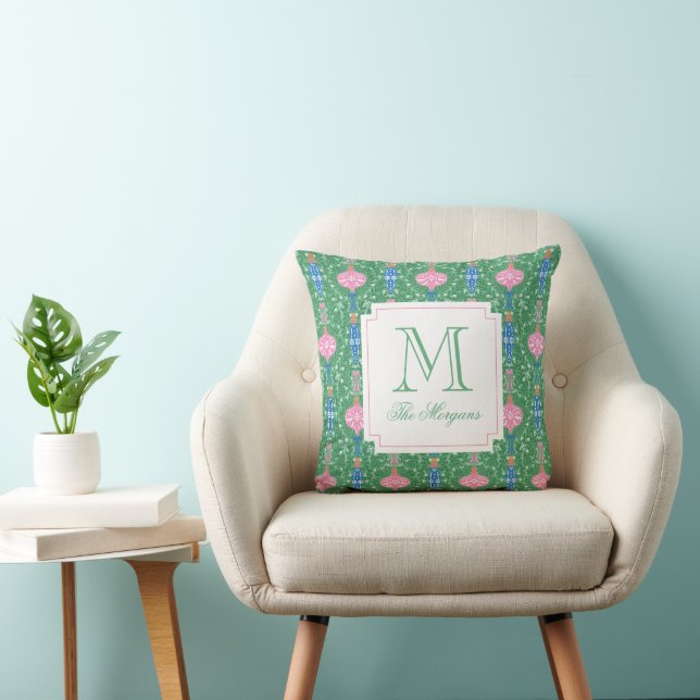 Monogram för julprydnader kudde (Stol)