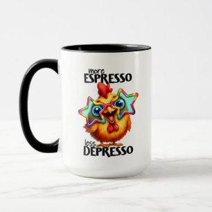 Monogram för kaffekaffe ord i tupp mugg