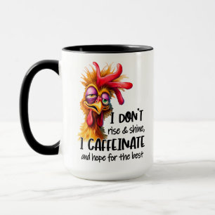 Monogram för kaffekaffe ord i tupp mugg