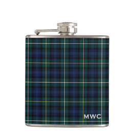 Monogram för klanCampbell Tartan Fickplunta