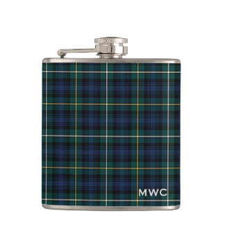 Monogram för klanCampbell Tartan Fickplunta