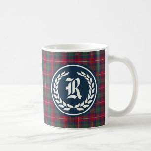 Monogram för klanRobertson Tartan Kaffemugg