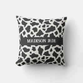 Monogram för kortutskrift Minimal djurutskrift Kudde