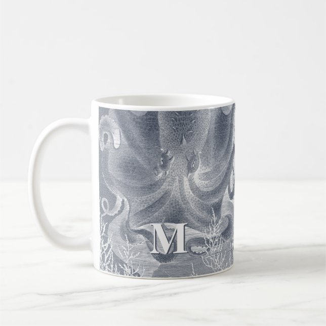 Monogram för kuststrupe i Octopus Kaffemugg (Vänster)