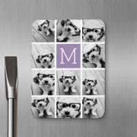 Monogram för Lavender Instagram Photo Collage Anpa