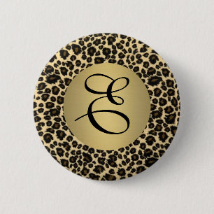 Monogram för leopard knapp