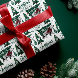 Monogram för leverans av belagt Polar Julgranar Presentpapper