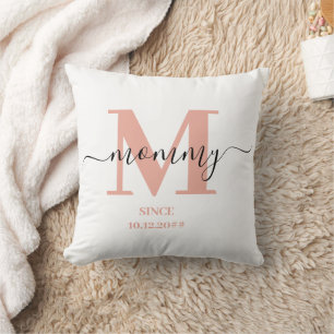 Monogram för mamma Elegant Kudde