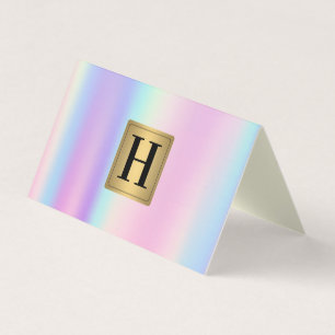 Monogram för metallisk guld   Metallisk blandning  Visitkort