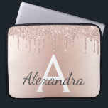 Monogram för metalliskt Glitter Laptop Fodral<br><div class="desc">Glitter och Gnistra Modern och Elegant Monogram Fodral. Det här fodral kan anpassas så att det inkluderar ditt första och första namn och gör en underbarare julklapp eller en svensk 16-dagars gåva.</div>