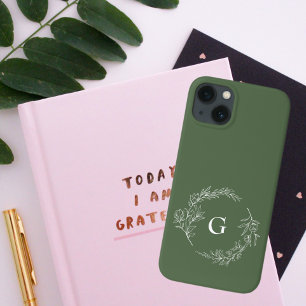Monogram för minimal Blommigt av Grönt