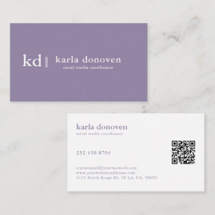 Monogram för minimal Professionell för elegant - m Visitkort