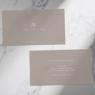 Monogram för minimal Professionell för elegant Tau Visitkort
