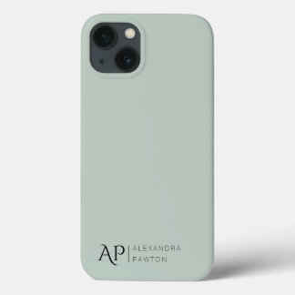 Monogram för minimalistisk Grönt-Anpassningsbar