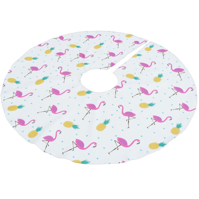 Monogram för neonFlamingos | Julgransmatta Borstad Polyester (Vinklad)