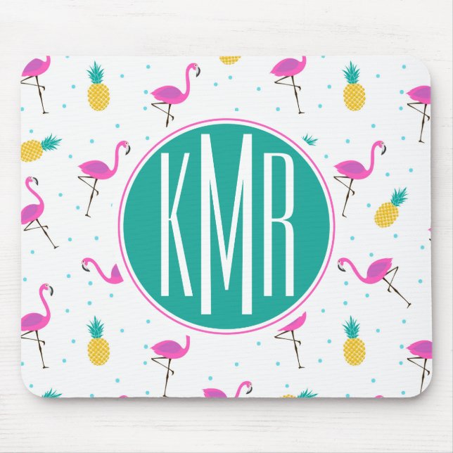 Monogram för neonFlamingos | Musmatta (Framsidan)